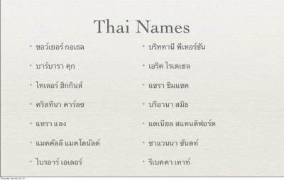 nombres tailandeses