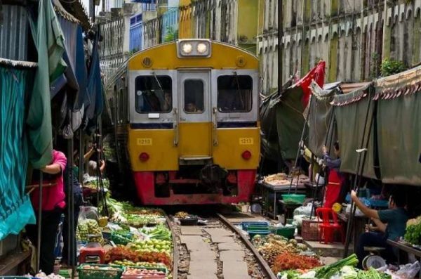 Bangkok Mercado del Tren