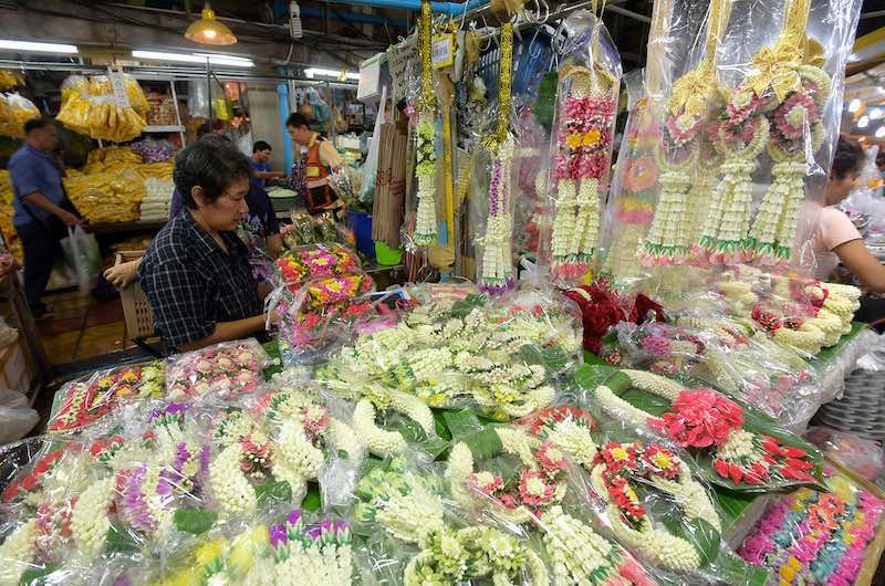 Mercado de las Flores en Bangkok