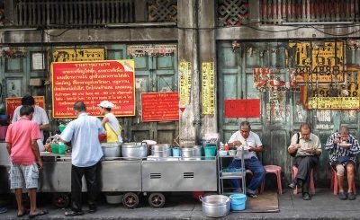 la comida callejera tailandesa